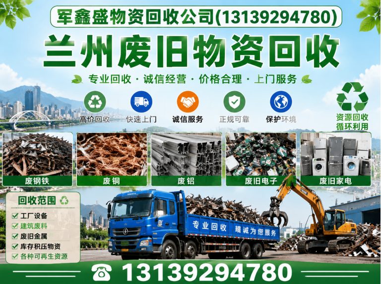 榆中县兰州废旧物资回收展示图